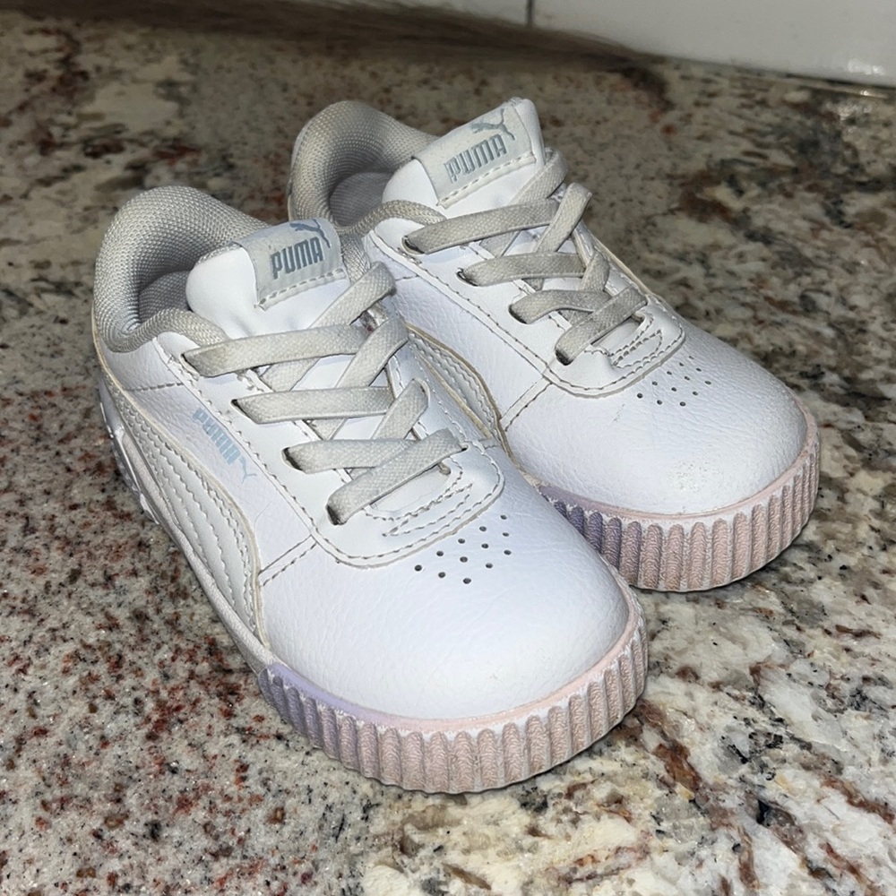 Baby Girl Puma Tennis Shoes Size 7C